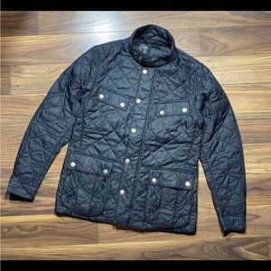 Barbour International Ariel Men's Size M Quilted Black Jacket